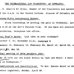 Announcements, 1969-04-11. ...