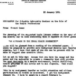 Announcements, 1964-01-22. ...