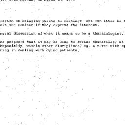 Minutes, 1976-04-14. Death,...