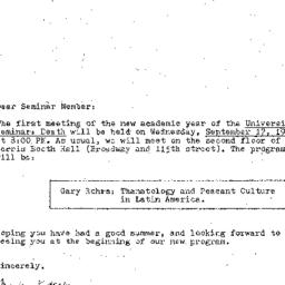 Announcements, 1980-09-17. ...