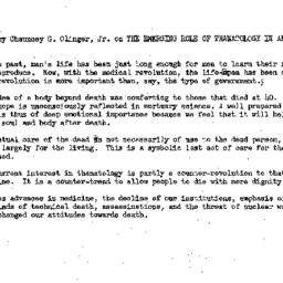 Minutes, 1974-10-09. Death,...