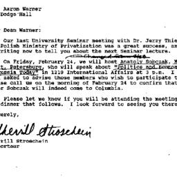 Correspondence, 1995-02-09....