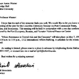 Correspondence, 1997-04-28....