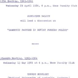 Announcements, 1964-04-29. ...