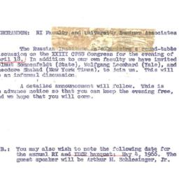Announcements, 1966-04-04. ...