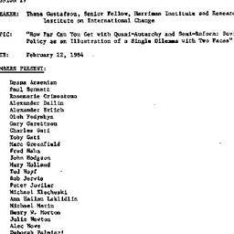 Minutes, 1984-02-22. Commun...
