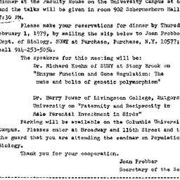 Announcements, 1979-02-05. ...