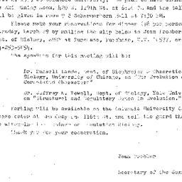 Announcements, 1979-04-02. ...