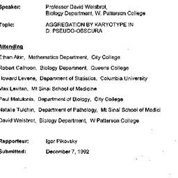 Minutes, 1992-11-09. Popula...