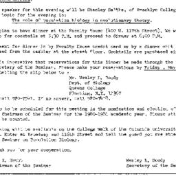 Announcements, 1980-05-05. ...