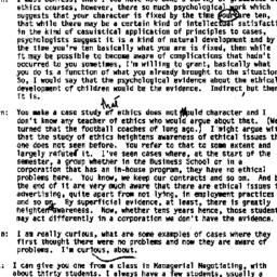 Minutes, 1990-03-14. Ethics...