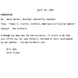 Correspondence, 1989-04-20....