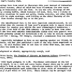 Announcements, 1966-10-06. ...