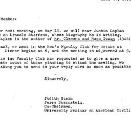 Announcements, 1972-04-24. ...