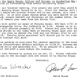 Announcements, 1986-01-08. ...