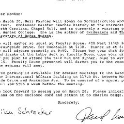 Announcements, 1986-03-04. ...