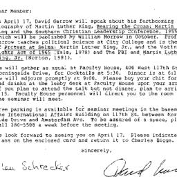 Announcements, 1986-03-31. ...