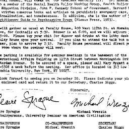 Announcements, 1984-11-27. ...