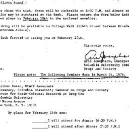 Announcements, 1976-02-04. ...