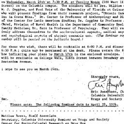 Announcements, 1976-03-01. ...
