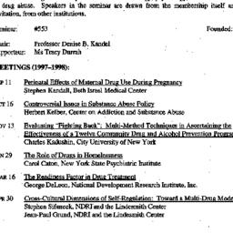 Schedules, Drugs and Societ...