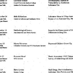 Schedules, Drugs and Societ...