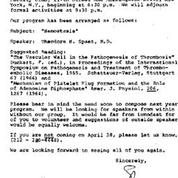 Announcements, 1967-04-13. ...