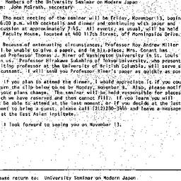 Announcements, 1981-10-27. ...