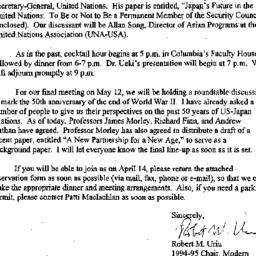 Announcements, 1995-04-05. ...