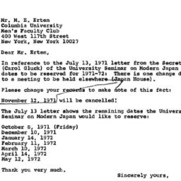 Correspondence, 1971-09-27....