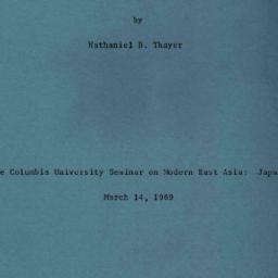 Speaker's paper, 1968-0...