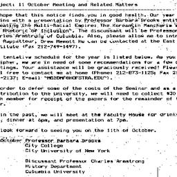 Announcements, 1996-09-22. ...