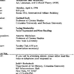 Announcements, 1994-04-04. ...