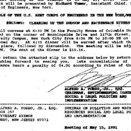 Announcements, 1991-05-15. ...