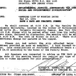 Announcements, 1994-05-18. ...