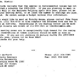 Correspondence, 2003-09-16....