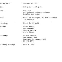 Minutes, 1983-02-08. The Pe...