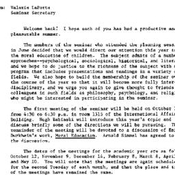 Announcements, 1982-10-12. ...