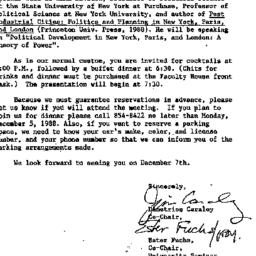 Announcements, 1988-11-11. ...