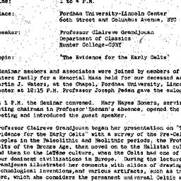 Minutes, 1975-10-04. Irish ...