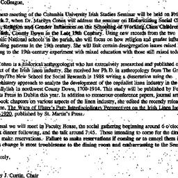 Announcements, 1997-03-07. ...