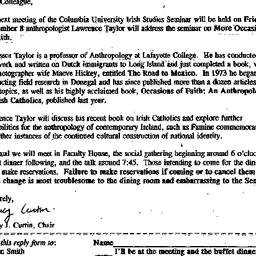 Announcements, 1996-10-17. ...