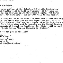 Announcements, 1985-11-06. ...