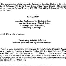 Announcements, 1993-02-18. ...