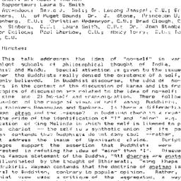 Minutes, 1991-12-10. Buddhi...