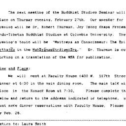 Announcements, 1992-02-27. ...