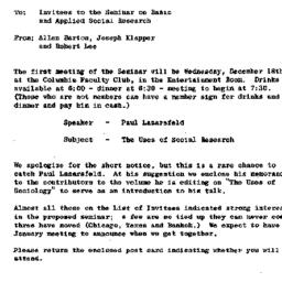Announcements, 1963-12-04. ...