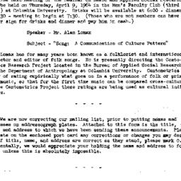 Announcements, 1964-03-26. ...