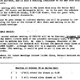 Announcements, 1965-10-28. ...