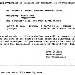 Announcements, 1968-03-20. ...